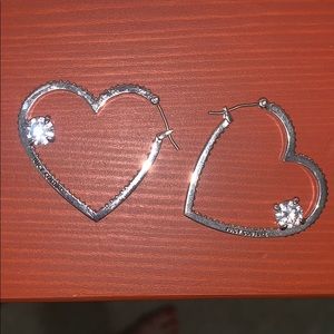 Juicy couture heart hoop earrings sold w/f21 hoops